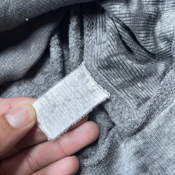 Ocean Drive Hoodie Women's Large Gray Blue Pullover V Neck Soft Surfer Chic - Picture 8 of 9